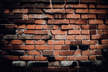 brown brick wall. Illustration Generative AIの素材