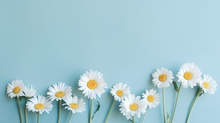 Chamomile background. Illustration Generative AIの素材