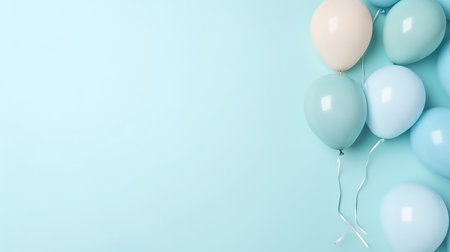 Birthday cake minimal background. Illustration Generative AIの素材