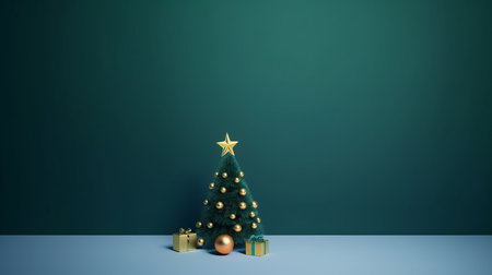 Christmas tree background Illustration Generative AIの素材