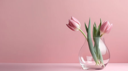 Tulip flowers background. Illustration AI Generativeの素材