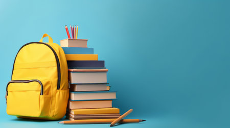 back to school background. Illustration Generative AIの素材