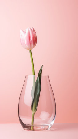 Tulip flowers background. Illustration AI Generativeの素材