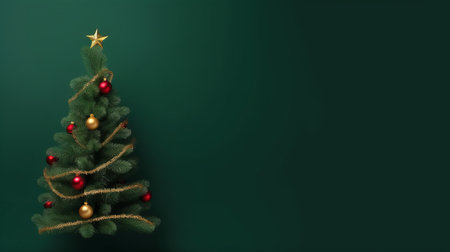 Christmas tree background Illustration Generative AIの素材