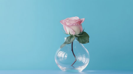 rose flower in vase. Illustration Generative AIの素材