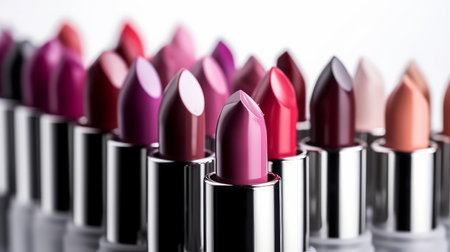 Lip stick collection. Illustration Generative AIの素材