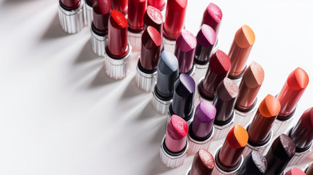 Lip stick collection. Illustration Generative AIの素材