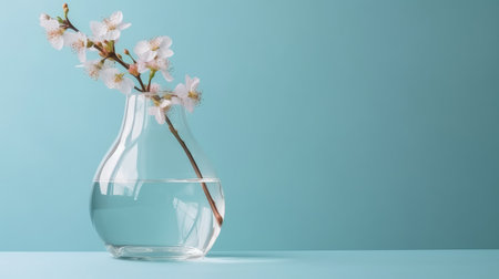 Sakura flower in vase. Illustration Generative AIの素材