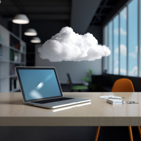 cloud computing concept. Illustration Generative AIの素材