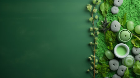 natural spa background. Illustration Generative AIの素材