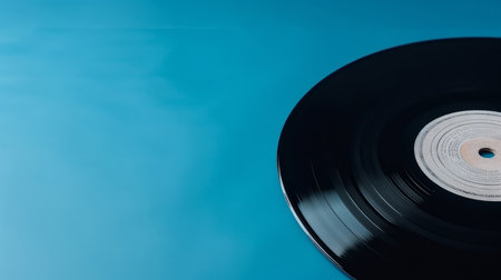 Music background with vinyl records. Illustration Generative AIの素材