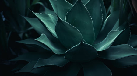 Agave plant background. Illustration Generative AIの素材