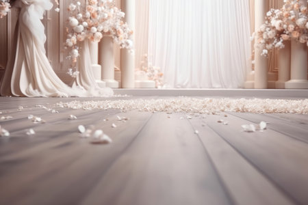 wedding luxury background. Illustration Generative AIの素材