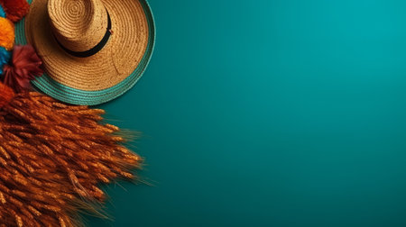 Festa Junina Holiday Background. Illustration Generative AIの素材