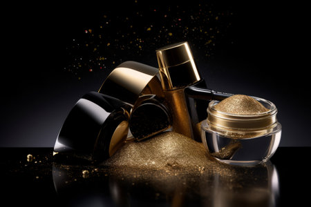 luxury cosmetic product background. Illustration Generative AIの素材