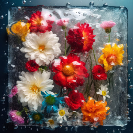 flower background. Illustration Generative AIの素材