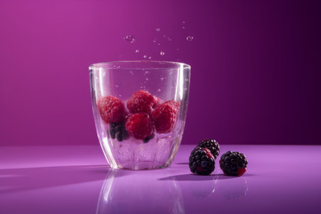 Berry juice background. Illustration Generative AIの素材