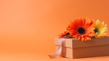 Mother's day background with flowers. Illustration Generative AIの素材