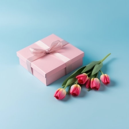 Mother's day background with flowers. Illustration Generative AIの素材