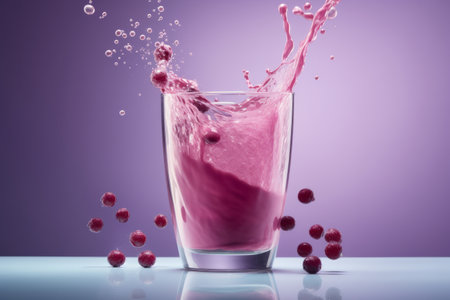 smoothie background. Illustration Generative AIの素材