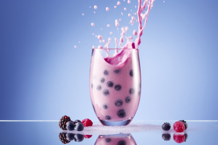 smoothie background. Illustration Generative AIの素材