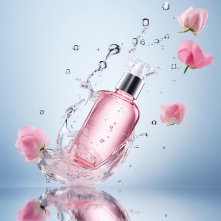 cosmetic skincare product. Illustration Generative AIの素材