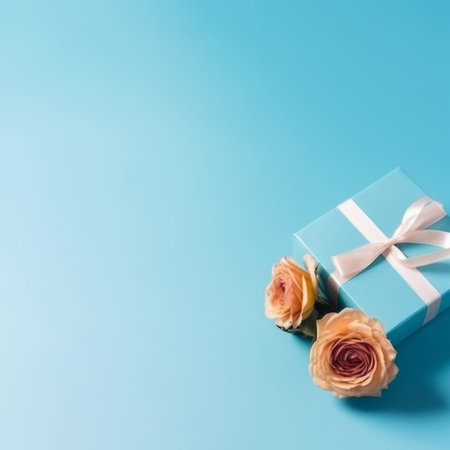 Mother's day background with flowers. Illustration Generative AIの素材