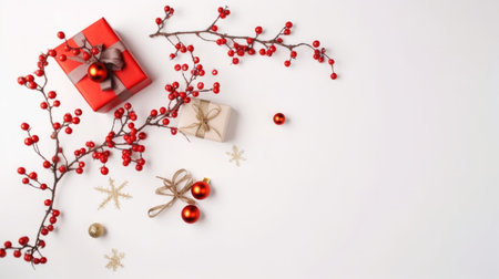 Merry christmas background. Illustration Generative AIの素材