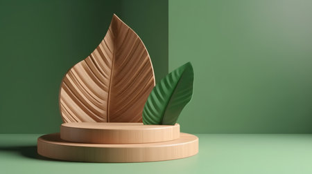 Abstract podium for product ads. Illustration Generative AIの素材