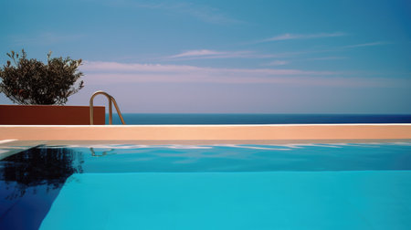 luxury pool. Illustration Generative AIの素材