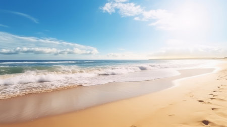 Seaside background. Illustration Generative AIの素材