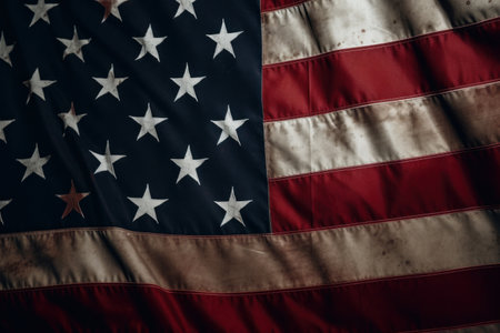 USA flag background. Illustration Generative AIの素材