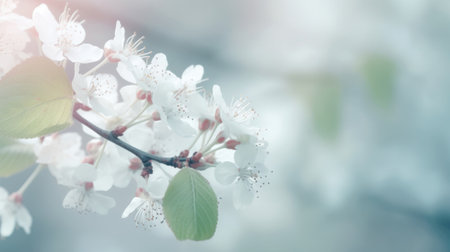 spring blossom trees background. Illustration Generative AIの素材