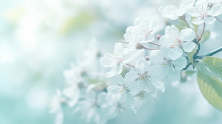 spring blossom trees background. Illustration Generative AIの素材