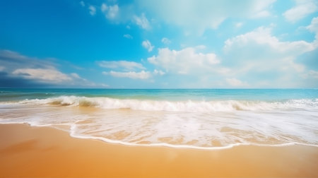 Seaside background. Illustration Generative AIの素材