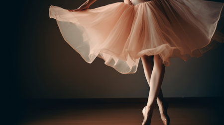 ballerina background. Illustration Generative AIの素材