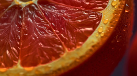 red grapefruit. Illustration Generative AIの素材