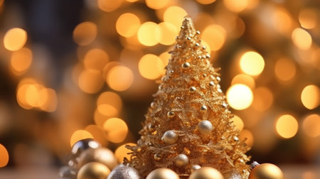 Merry christmas background. Illustration Generative AIの素材
