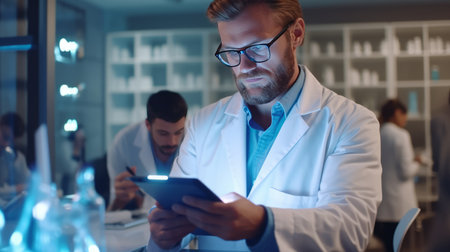 Doctor medical background. Illustration Generative AIの素材