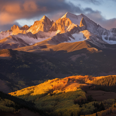 Beautiful mountain background., Illustration AI Generativeの素材