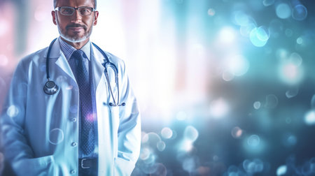 Doctor medical background. Illustration Generative AIの素材