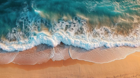 beach drone view. Illustration Generative AIの素材