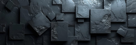 Abstract dark metal 3D background.の素材
