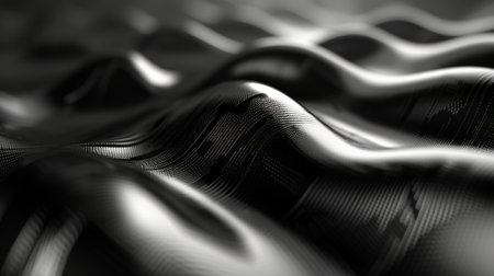 Abstract dark metal 3D background.の素材