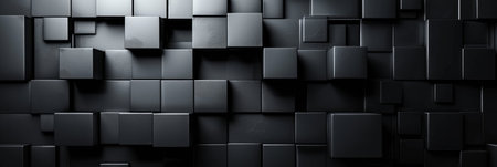 Abstract dark metal 3D background.の素材