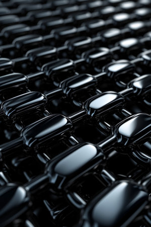Abstract dark metal 3D background.の素材