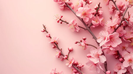 Beautiful poster mockup for international women's day with plenty of space for text.の素材