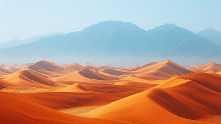 Beautiful abstract background suitable for photo wallpaper with the image of an endless desert.の素材
