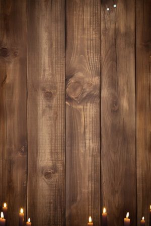 A rustic wood grain background with space for custom text for cozy and intimate birthday celebrationの素材