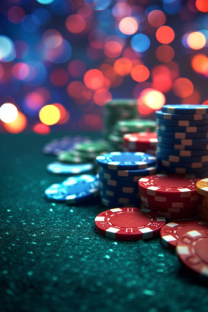 Beautiful background for casino advertising.の素材